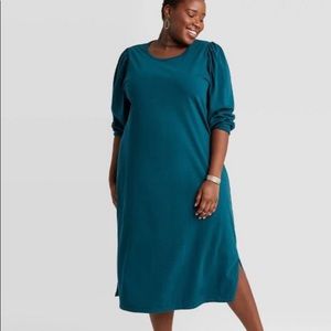 Universal Thread Long Sleeve Blue Dress